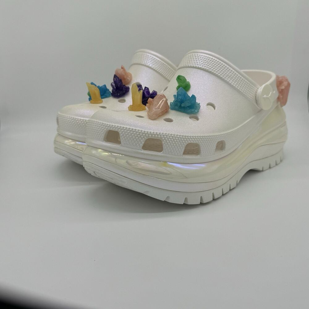 crocs LIL NAS X MEGA CRUSH CLOG White Unisex Slip On Women’s Size 12 / Men’s 10